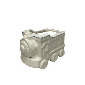 Vintage Train Baby Planter Nursery Baby Shower Succulent Bunny Plant